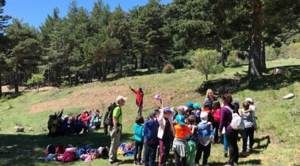 Iniciación al senderismo para colegios en la Sierra de Guadarrama