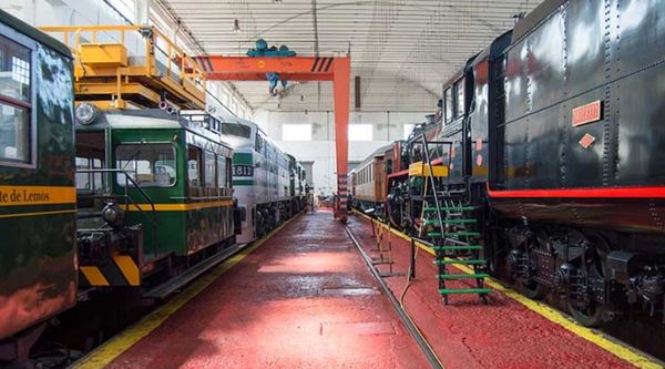 Visita escolar al Museo del Ferrocarril de Galicia 